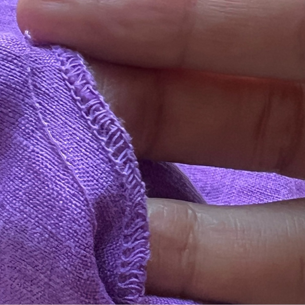 Johnny Was NOAH EASY V‑NECK Embroidered Top Mandarin Collar Purple Lilac Size M - Picture 12 of 16